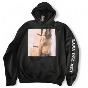 Black Lana Del Rey Hoodie Size Large